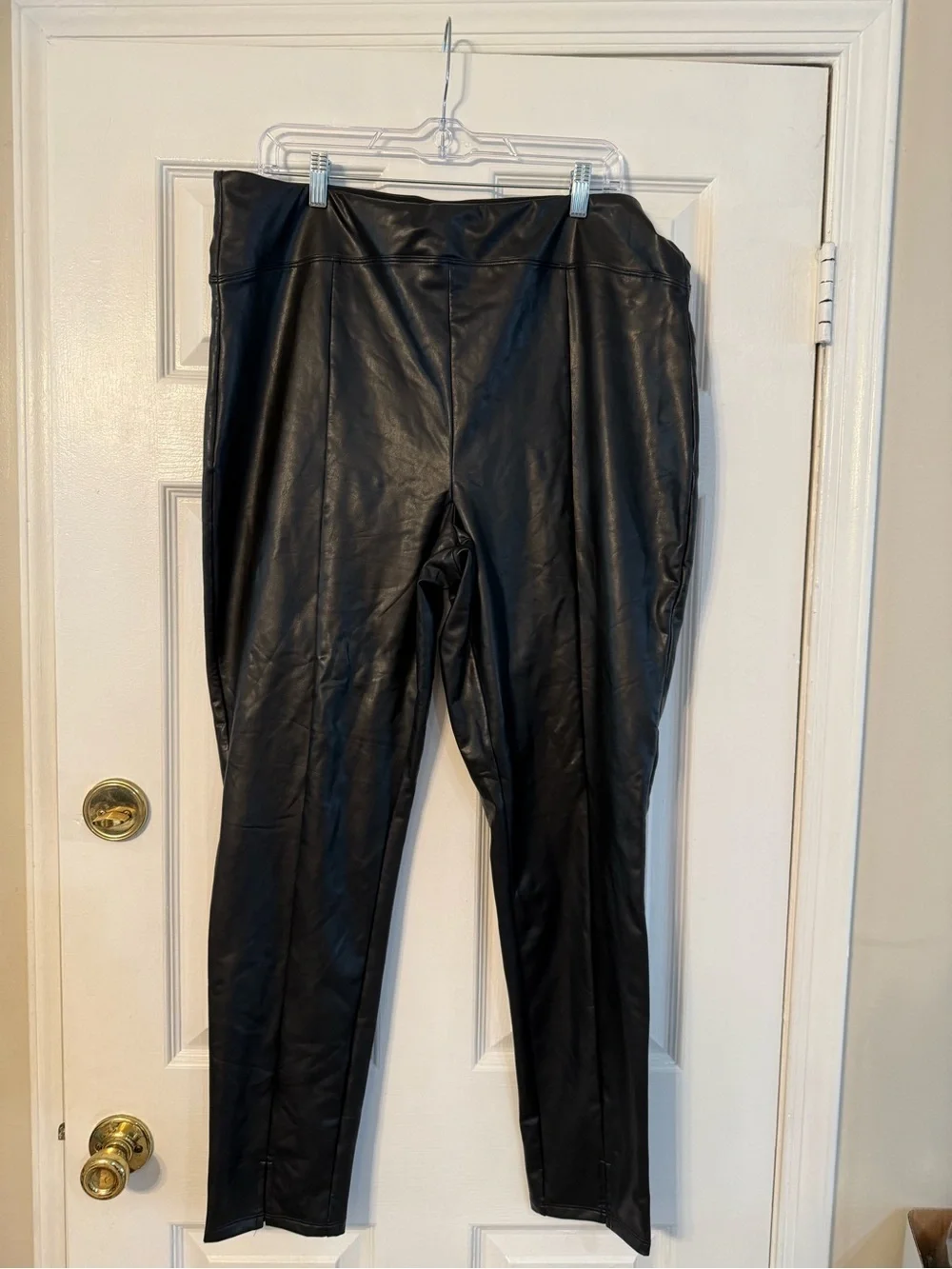 Express Black Faux Leather Leggings XL